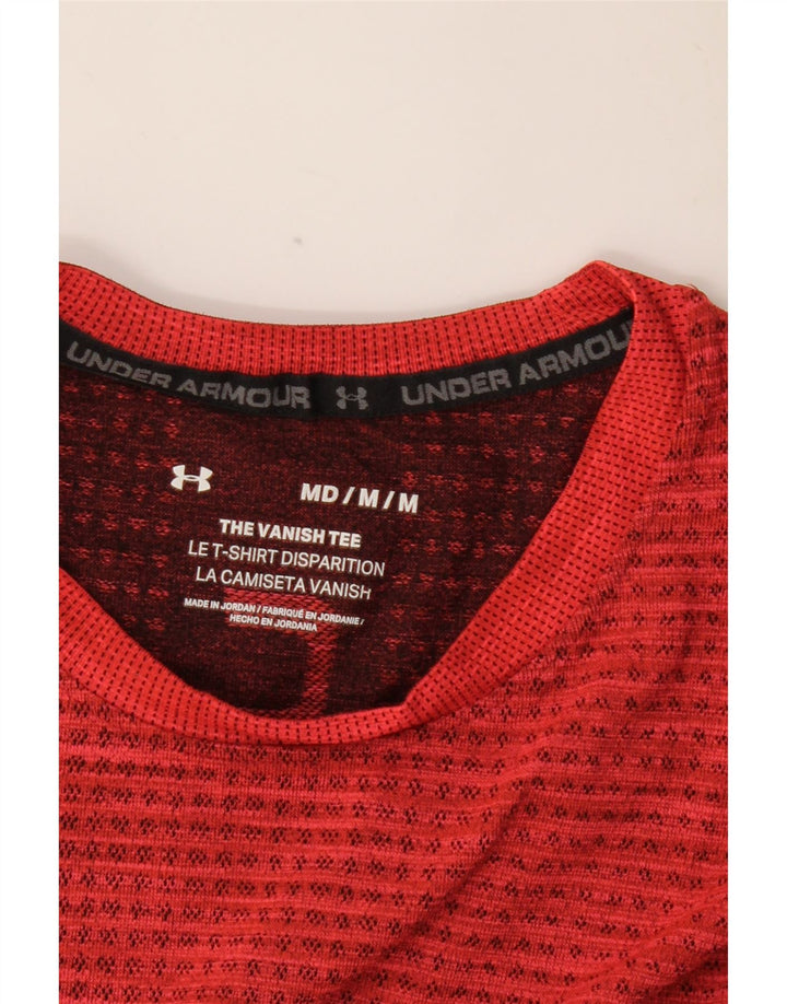 UNDER ARMOUR Herre grafisk T-shirt Top Medium Rød Flecked