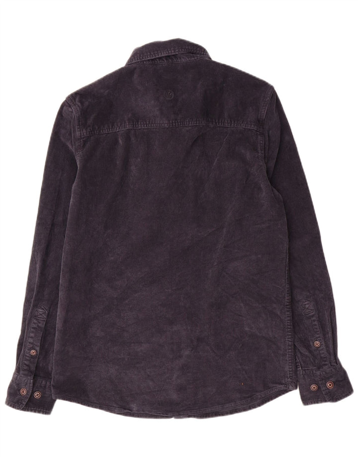 FAT FACE Herre fløjlsskjorte XS Marineblå bomuld