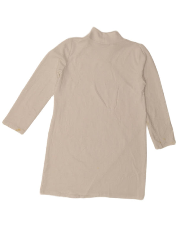 Zara Womens Jumper Dress UK 14 Medium White