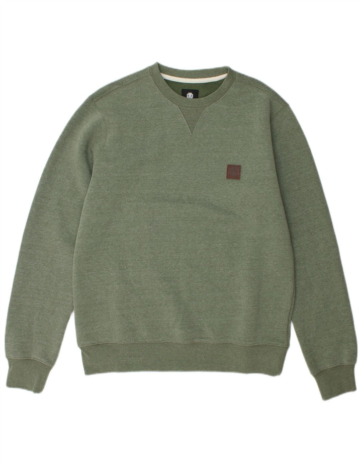 Element Herre Sweatshirt Jumper Medium Grøn Polyester