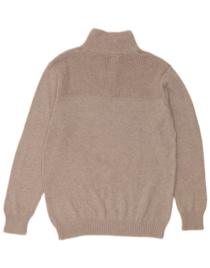 Zara Boys Zip Neck Jumper Sweater 13-14 år Beige