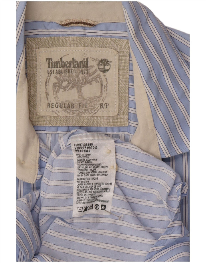 Timberland Herre Regular Fit skjorte lille blå stribet bomuld