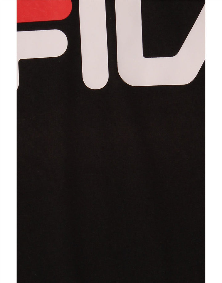 Fila Herre grafisk T-shirt top lille sort bomuld