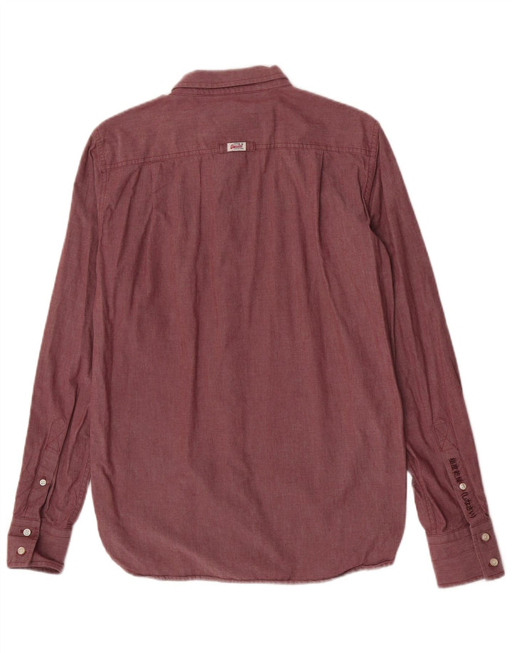 Superdry Herreskjorte Medium Bourgogne bomuld