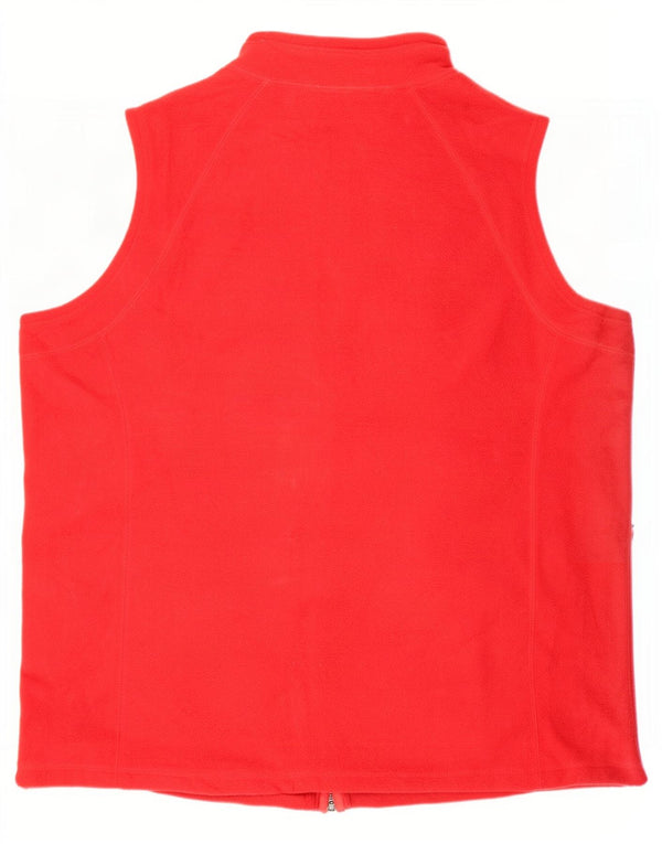 Marks & Spencer Herre Autograph Fleece Gilet UK 38 Medium Rød Polyester