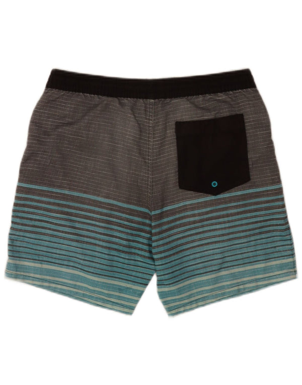 Quiksilver Badeshorts til mænd Small W29 L7 Gråstribet polyester