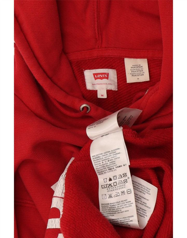 Levi's Grafisk hættetrøje til mænd Medium Rød Colourblock Bomuld