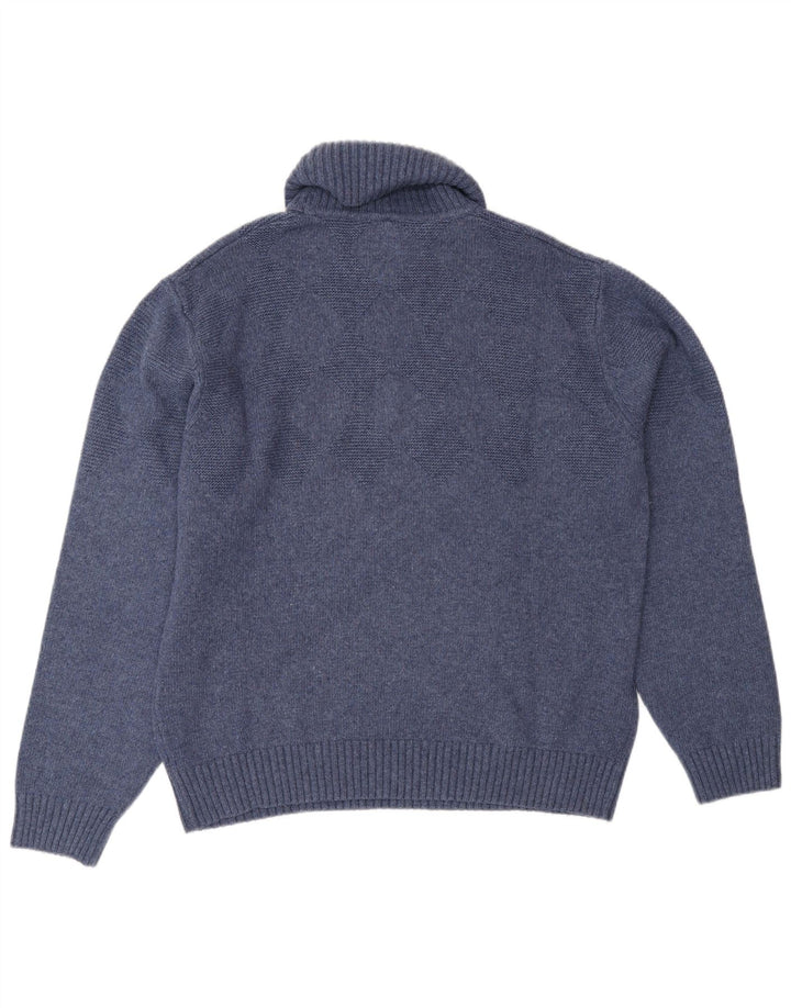 SIR RAPHAEL Dame Rullehals sweater UK 20 2XL Navy Blue Wool