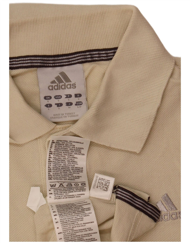 Adidas Polo skjorte til mænd, lille beige bomuld