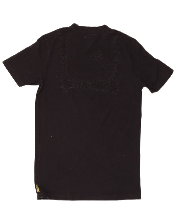 Armani Jeans Herre grafisk T-shirt Top Medium Sort