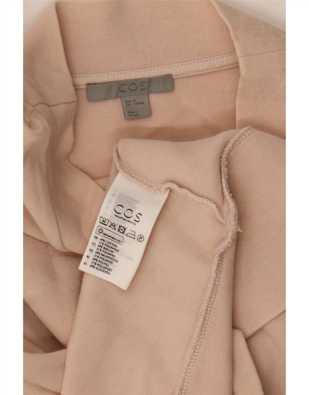Cos Dame Oversized Sweatshirt Jumper UK 14 Medium Beige Bomuld