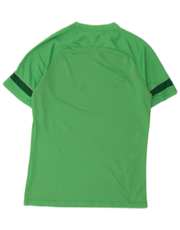 Nike Herre Dri Fit T-shirt Top Medium Grøn Colourblock Polyester