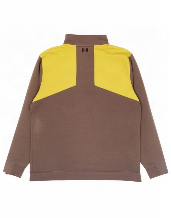 Under Armour Herre Cold Gear Pullover Træningsdragt Top 2XL Grå Colourblock