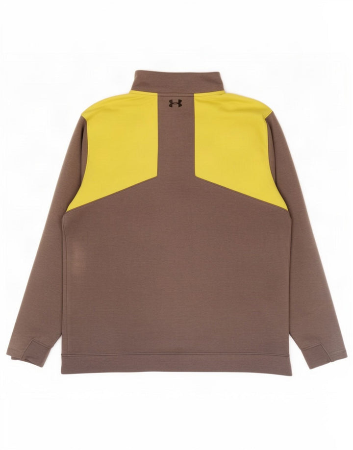 Under Armour Herre Cold Gear Pullover Træningsdragt Top 2XL Grå Colourblock