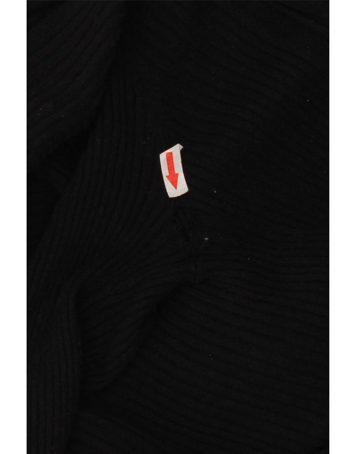Marks & Spencer Dame Asymmetrisk Cardigan Sweater UK 16 Large Black