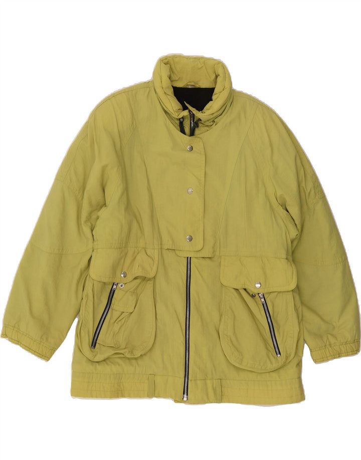 VINTAGE Womens Windbreaker Jacket IT 42 Medium Yellow Polyamide Vintage Vintage and Second-Hand Vintage from Messina Hembry 