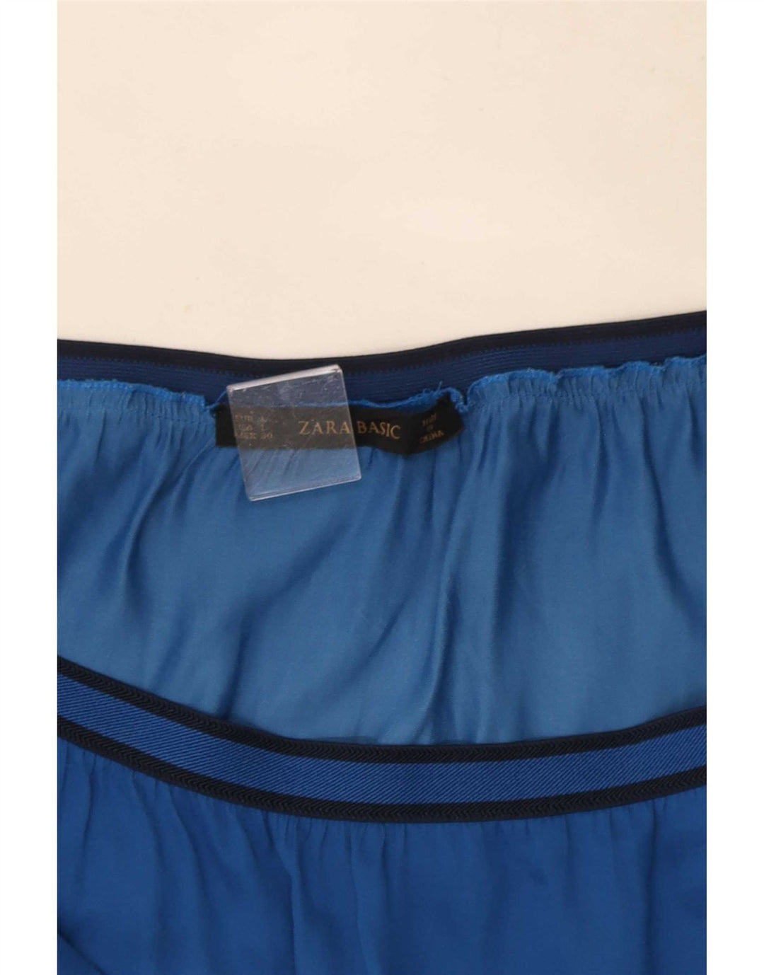 Zara Dame A-Line nederdel Large W30 Blue