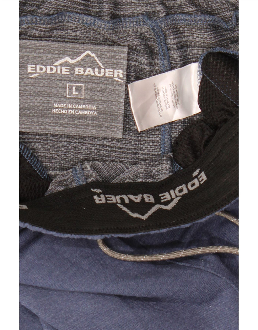 EDDIE BAUER Mens Sport Shorts Large Navy Blue Rayon Vintage Eddie Bauer and Second-Hand Eddie Bauer from Messina Hembry 
