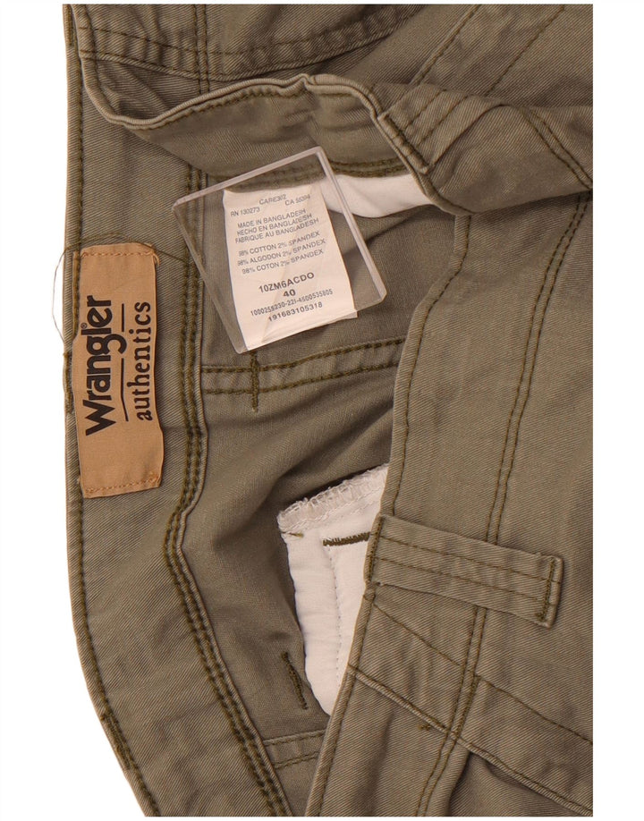WRANGLER Herre Cargo Shorts W40 XL Khaki Bomuld