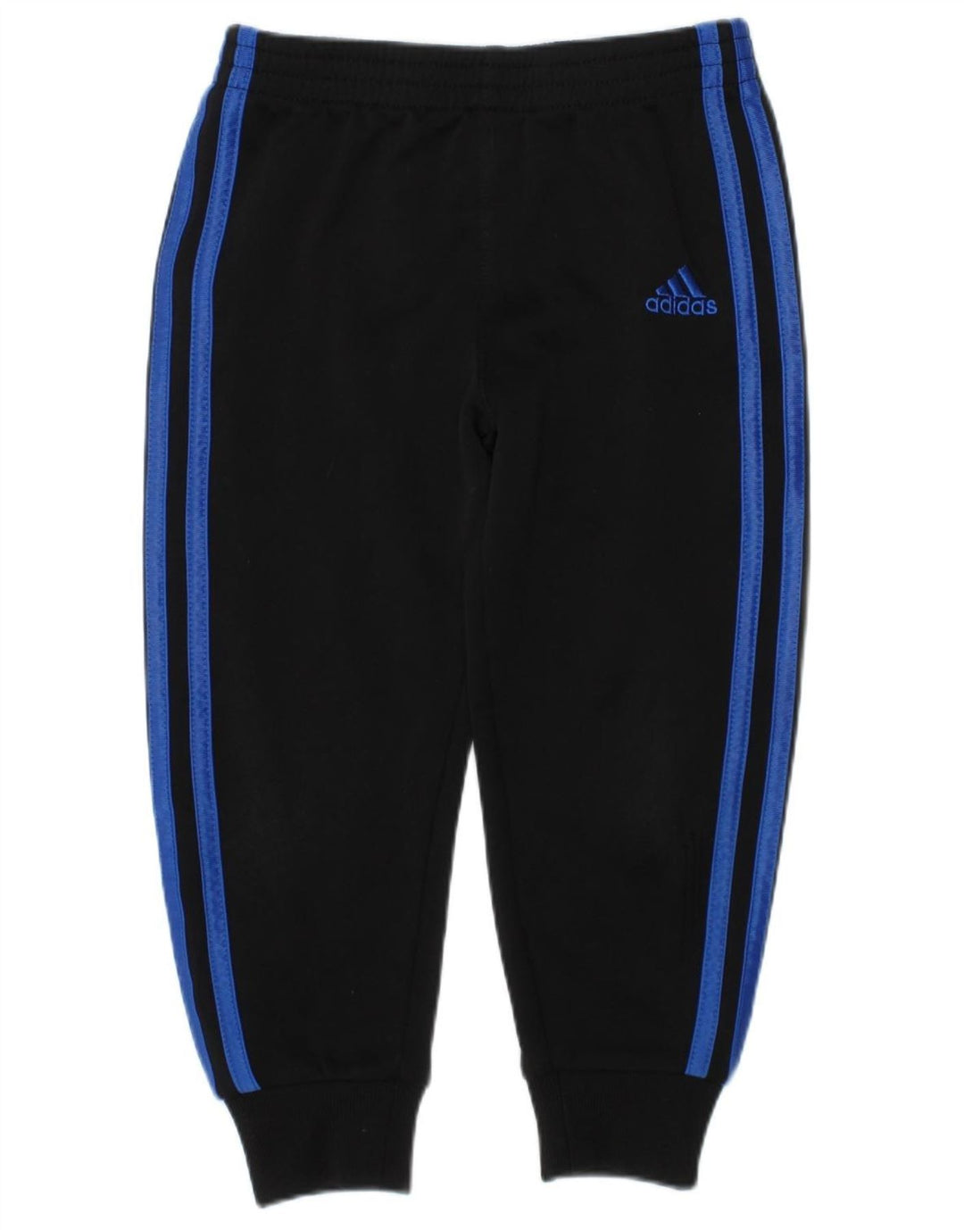 ADIDAS Boys Tracksuit Trousers Joggers 3-4 Years  Black Polyester