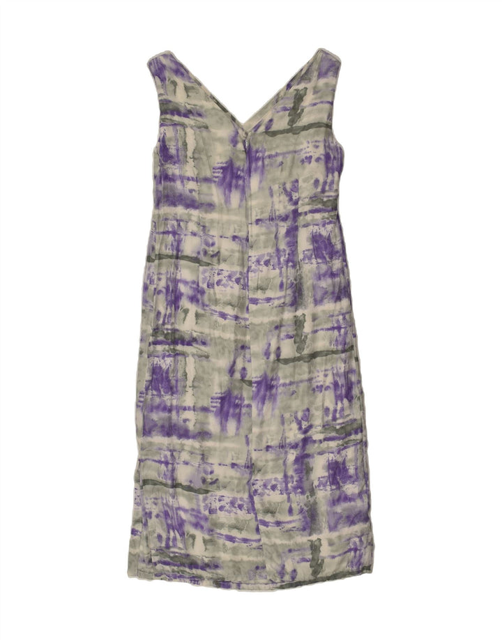 VINTAGE Womens Sleeveless Sheath Dress UK 12 Medium Grey | Vintage Vintage | Thrift | Second-Hand Vintage | Used Clothing | Messina Hembry 