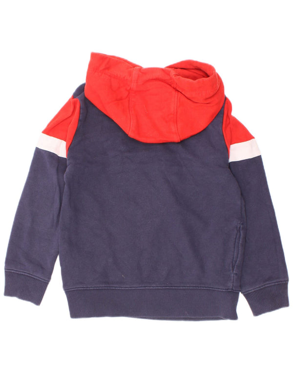 Tommy Hilfiger Grafisk hættetrøje til drenge 3-4 år Navy Blue Colourblock