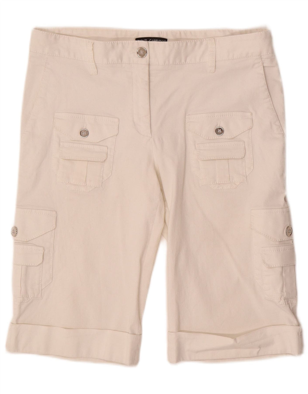 Dolce & Gabbana Cargo Shorts til kvinder IT 44 Medium W32 Hvid