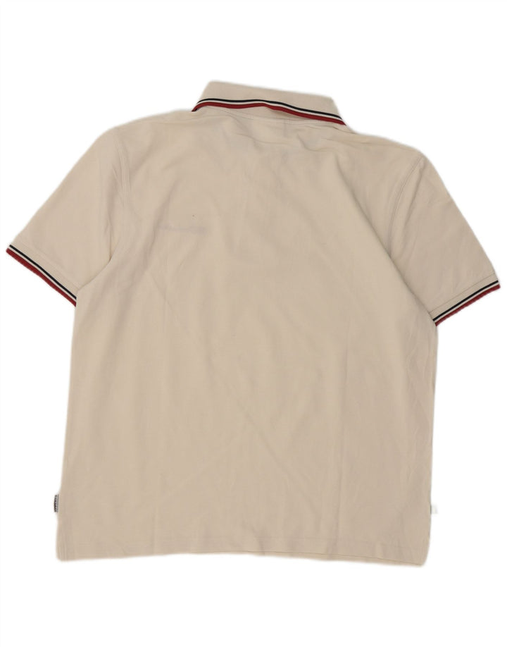 Reebok herre polo shirt lille hvid stribet