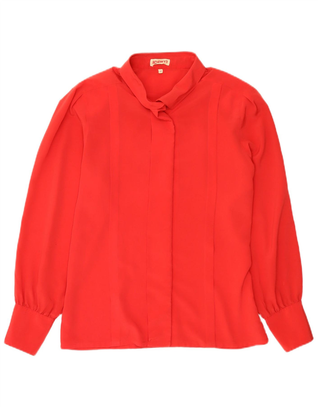 Icam Dame Skjorte Bluse IT 40 Lille Rød Polyester
