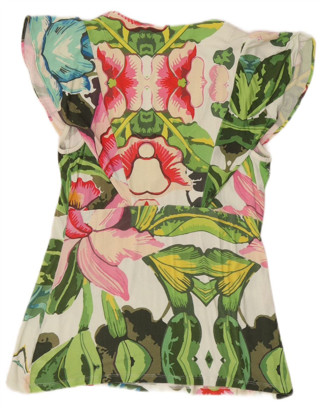 Desigual Dame Bluse Top UK 18 XL Flerfarvet Blomster