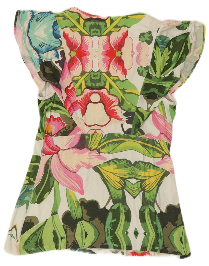 Desigual Dame Bluse Top UK 18 XL Flerfarvet Blomster