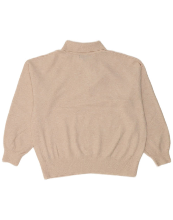 Marks & Spencer Dame Polo Neck Jumper Sweater UK 14 Medium Off White