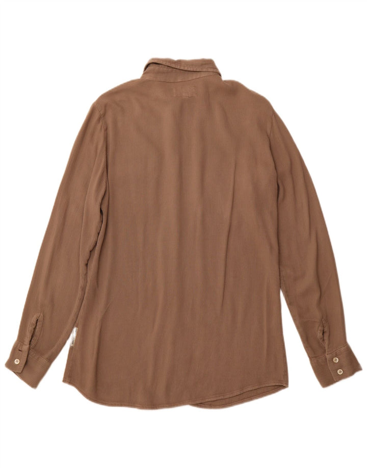 REPLAY Dameskjorte UK 12 Medium Brown