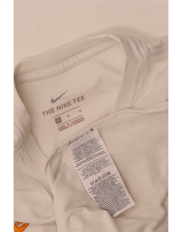Nike grafisk t-shirt til mænd, medium hvid bomuld