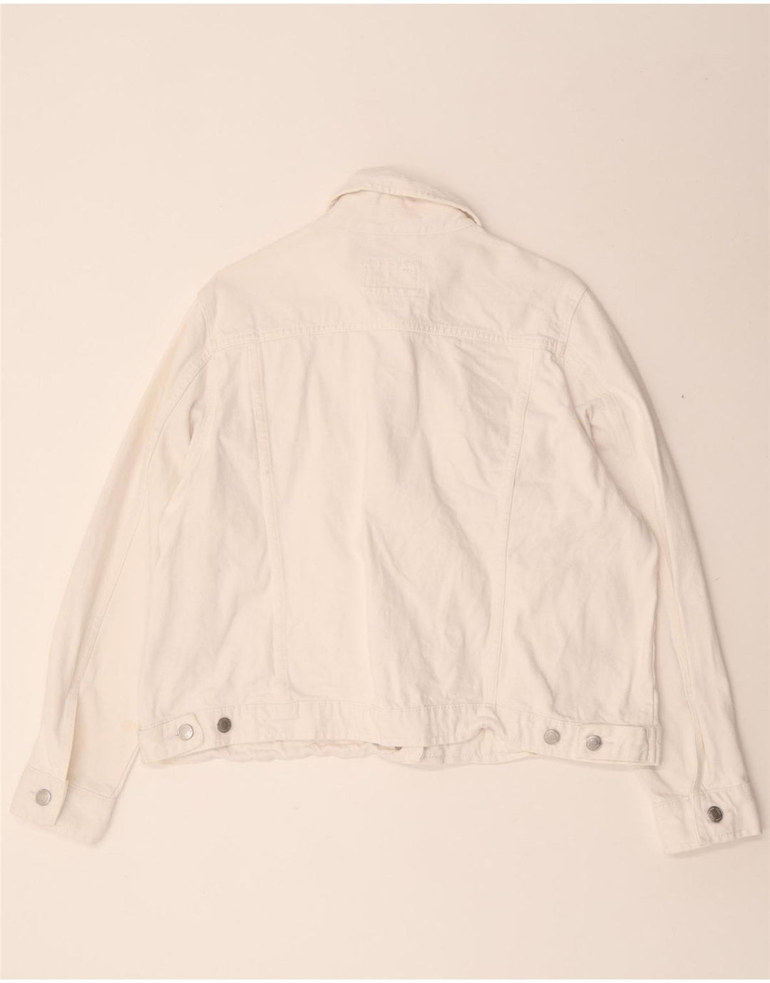 Marks & Spencer Dame denimjakke UK 18 XL Hvid Bomuld