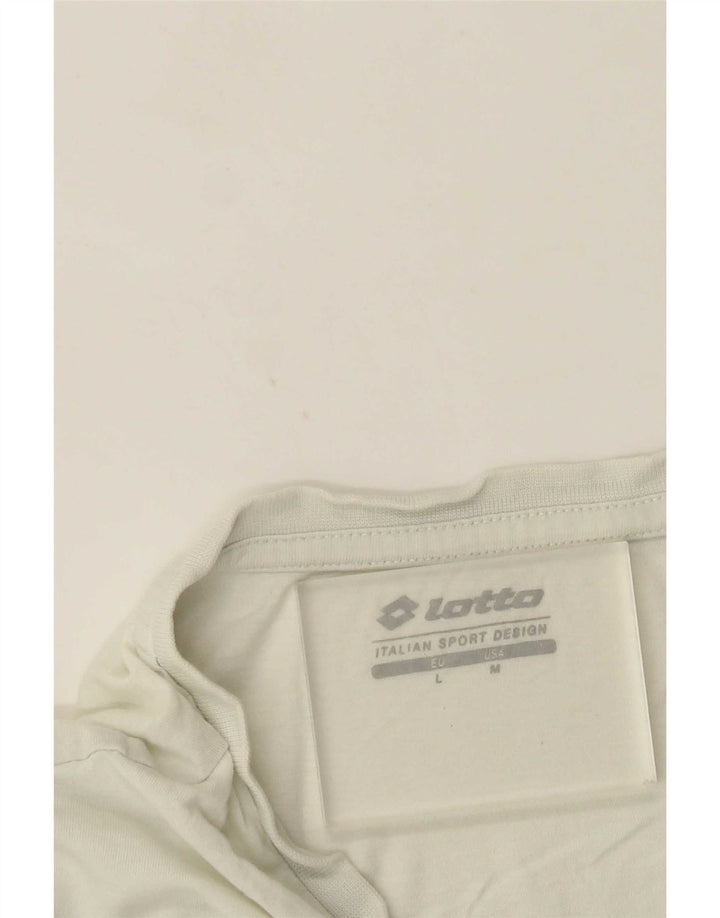 Lotto Herre Grafisk T-Shirt Top Medium Hvid