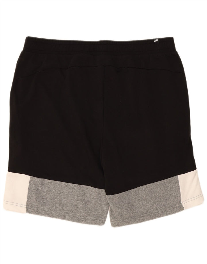 Puma Herre Sportshorts 2XL Sort Colourblock Bomuld