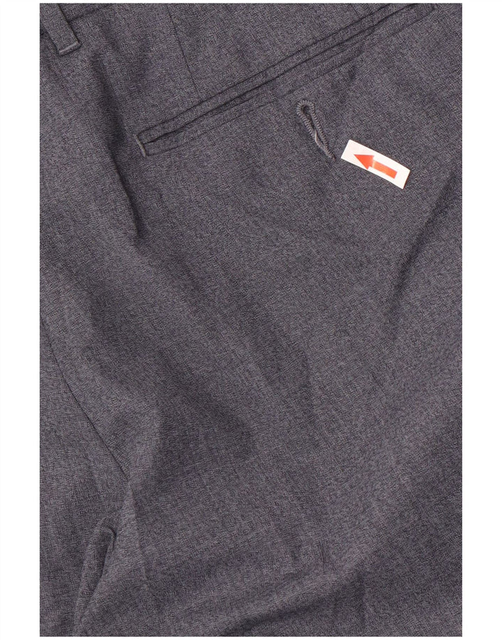 Marks & Spencer Herre Autograph Straight Suit Bukser W34 L29 Blå Uld