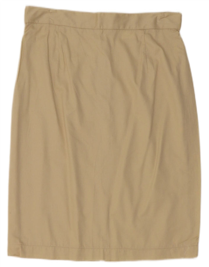 Vintage Blyantnederdel til kvinder W28 Medium Beige Bomuld