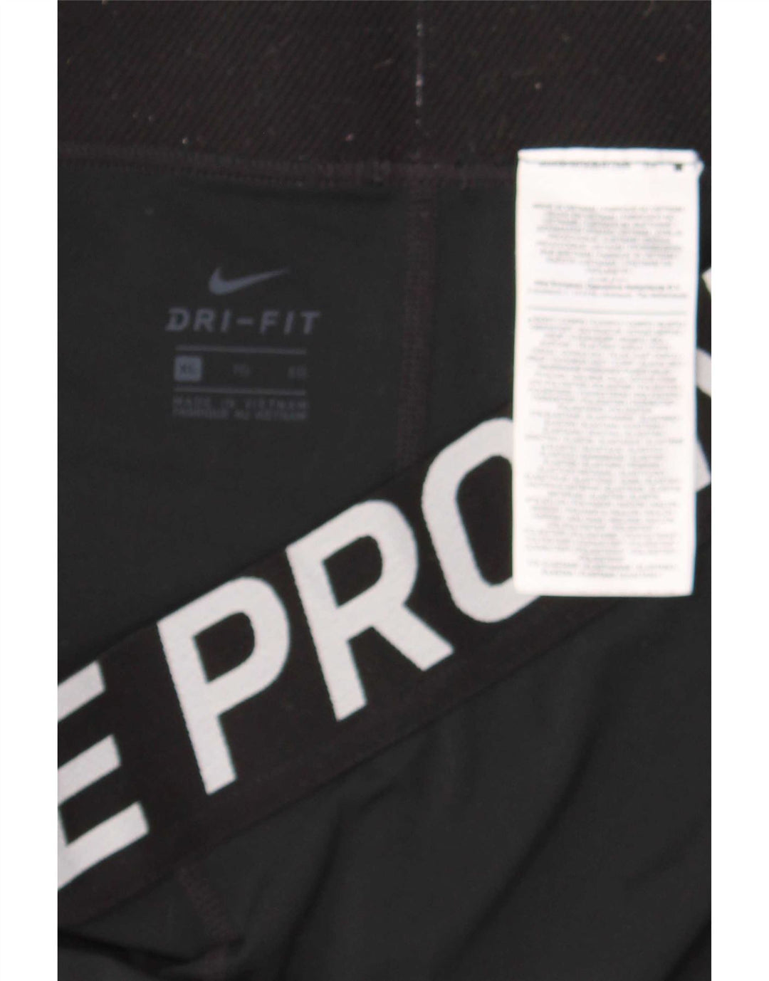 Nike grafiske sportsshorts til kvinder UK 18 XL W30 sort polyester