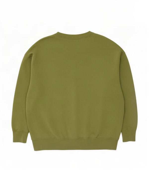 Nike Herre Grafisk Loose Fit Sweatshirt Jumper Medium Grøn Bomuld