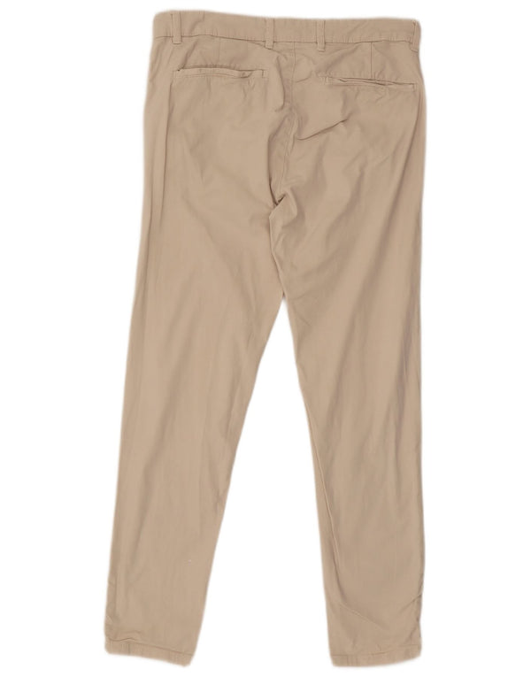 Zara Herre Slim Chino Bukser EU 44 Large W34 L29 Beige
