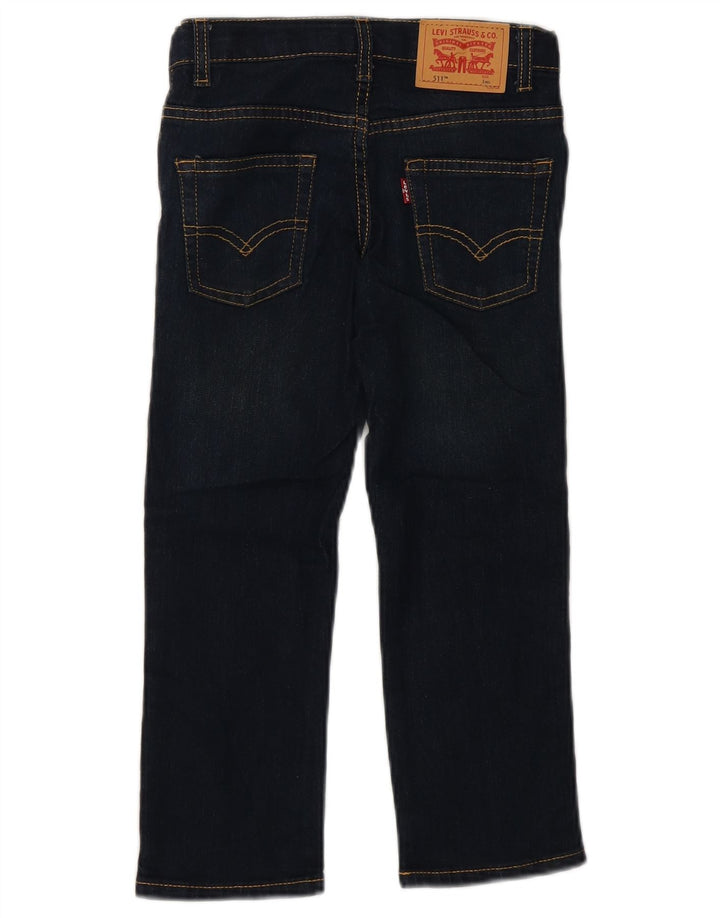 Levi's Boys 511 Slim Jeans 4-5 år W22 L19 Marineblå Bomuld