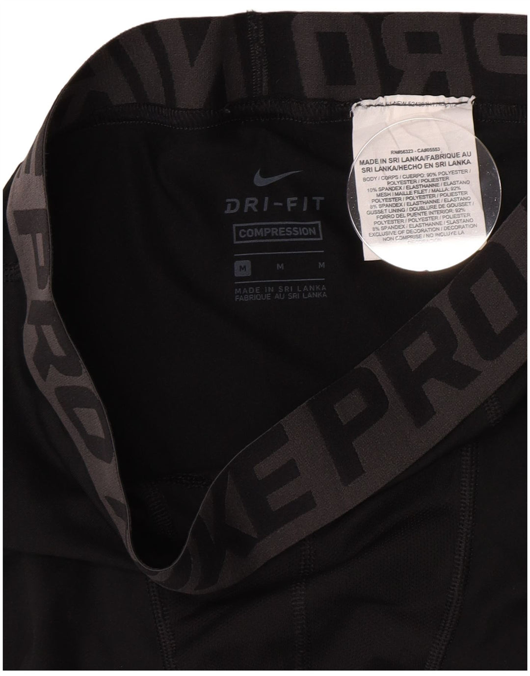 Nike Boys Compression Graphic Leggings 10-11 år Medium Sort Polyester