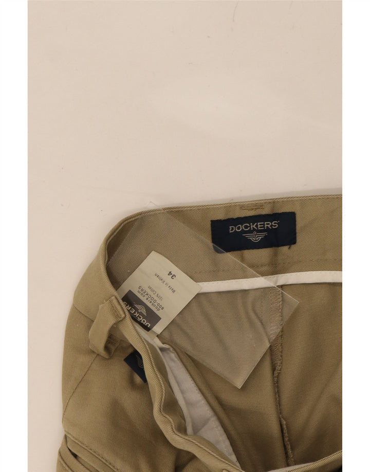 DOCKERS Mens Pegged Chino Shorts W34 Large Beige Cotton Vintage Dockers and Second-Hand Dockers from Messina Hembry 