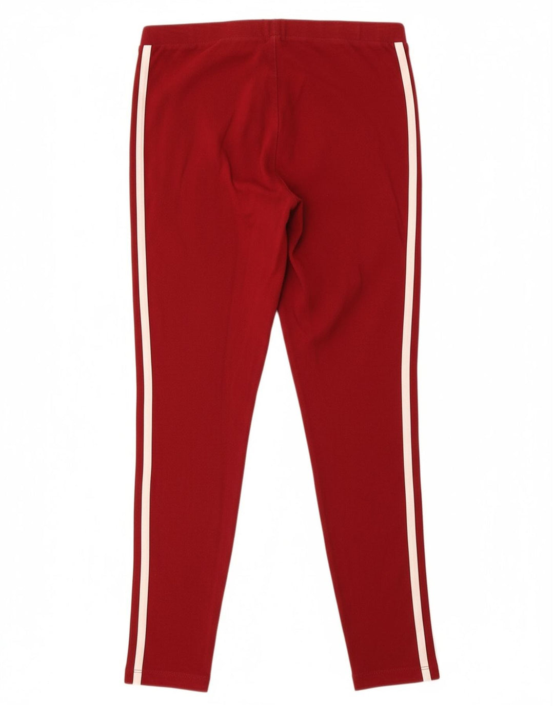 ADIDAS Womens Leggings UK 10 Small  Red Cotton