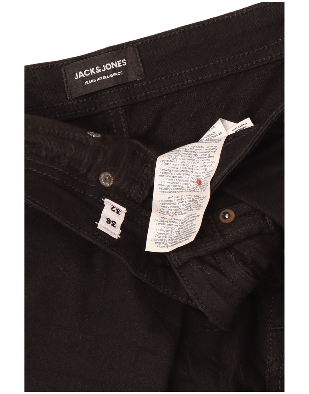 Jack & Jones Herre Slim Jeans W36 L32 Sort Bomuld