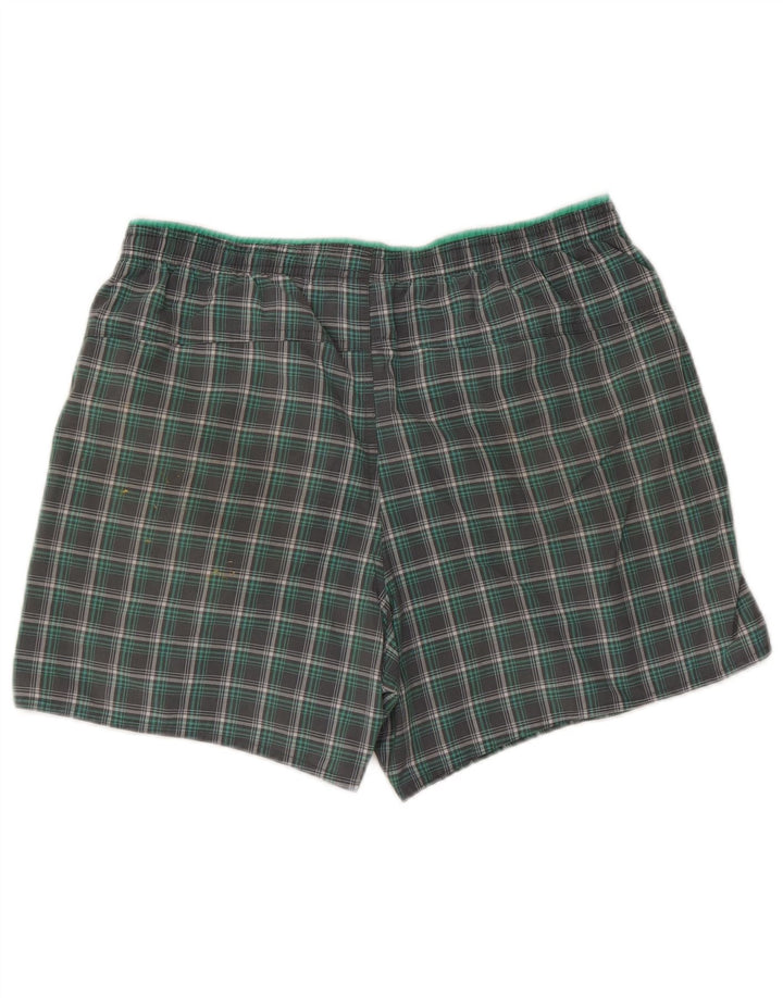 Adidas Badeshorts til mænd mellemgrøn ternet polyester