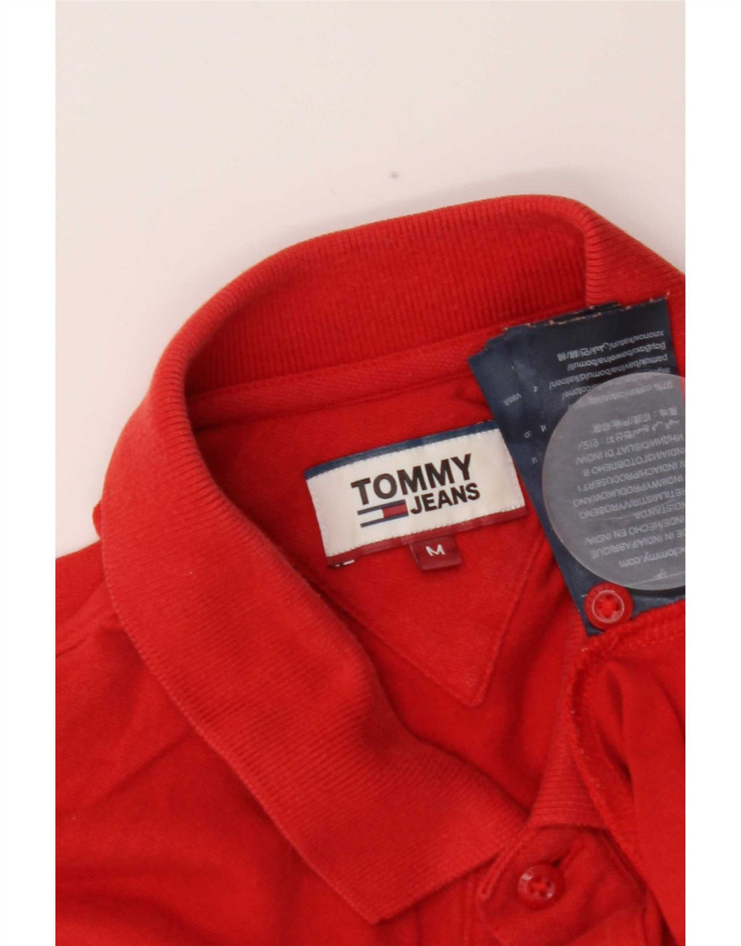 Tommy Hilfiger herre poloshirt Medium rød bomuld