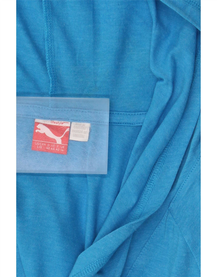 PUMA Dame hættetrøje Langærmet UK 14 Stor Blå